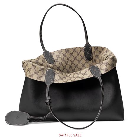 gucci tote bag in tela marrone|Women's Designer Tote Bags .